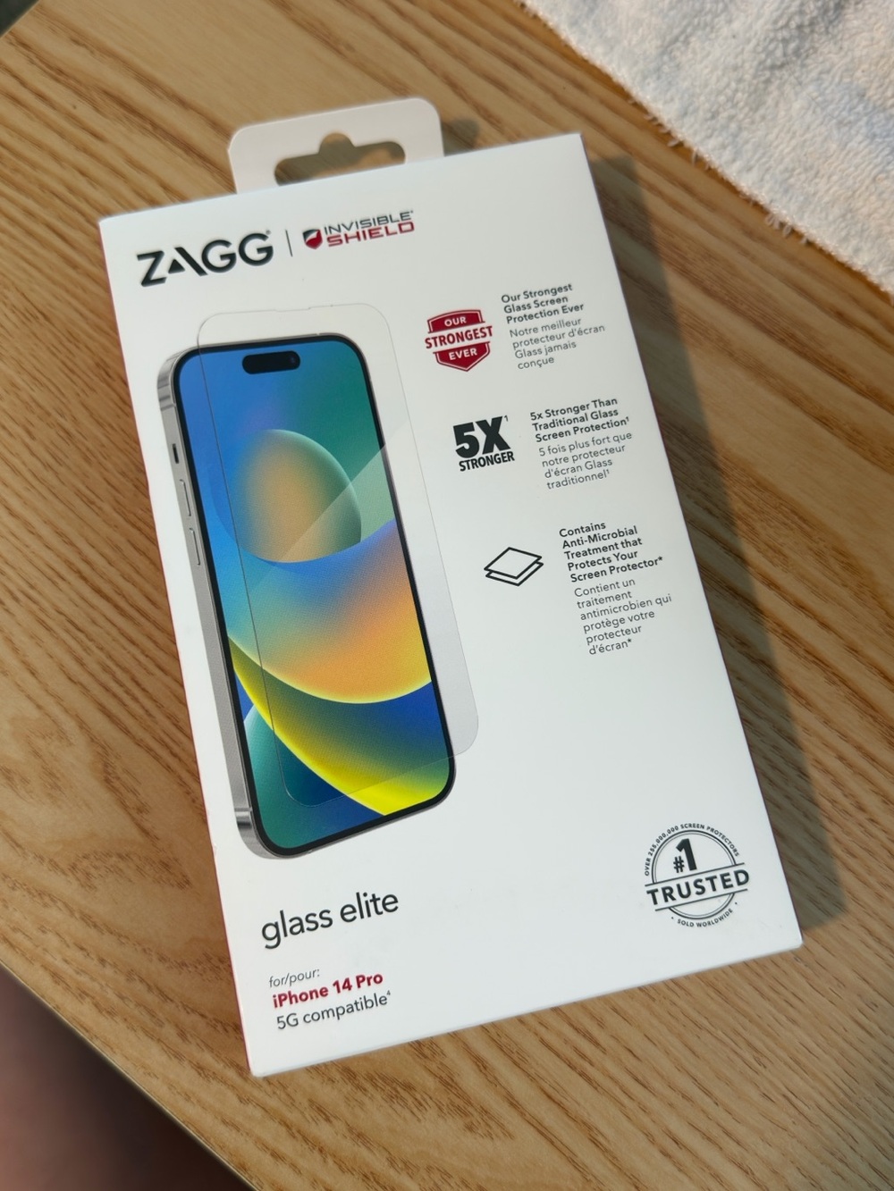 Zagg Glass Elite Screen Protector for iPhone 14 Pro - Clear